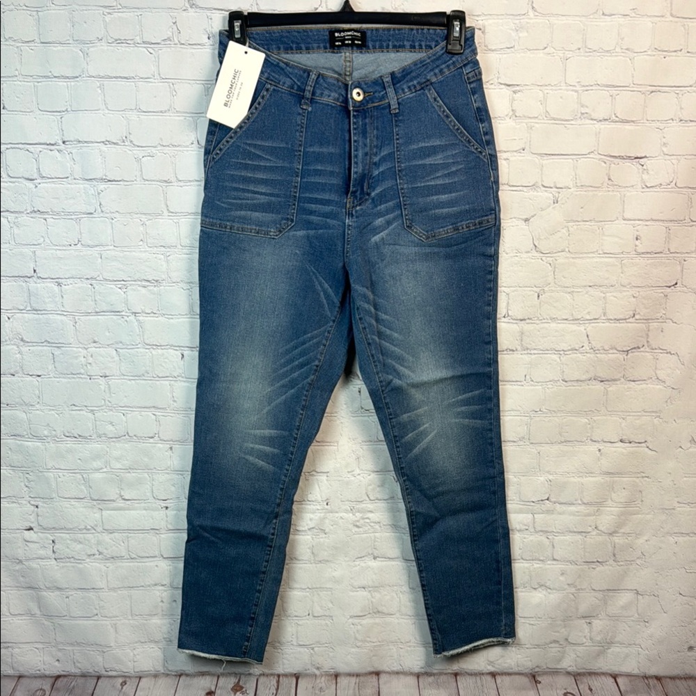 BloomChic High Rise Blue Jeans - Picture 2 of 6